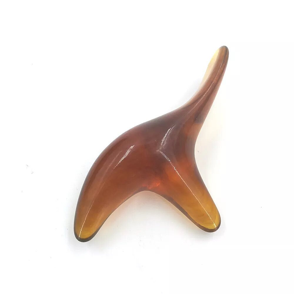 Gua sha réflexologie plantaire ambre