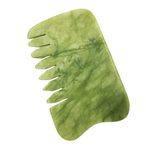 gua sha jade cou et peigne
